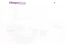 Tablet Screenshot of clinique-marine.no